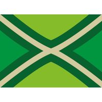 10x Achterhoekse / De Graafschap vlag stickers 7.5 x 10 cm   -