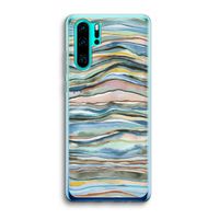 Watercolor Agate: Huawei P30 Pro Transparant Hoesje Watercolor Agate: Huawei P30 Pro Transparant Hoesje