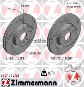 Remschijf FORD/VOLVO/LANDROVER BLACK Z ECE R90 250136053