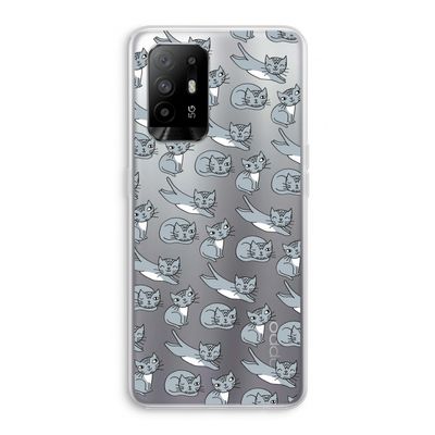 Poezen: Oppo A95 5G Transparant Hoesje