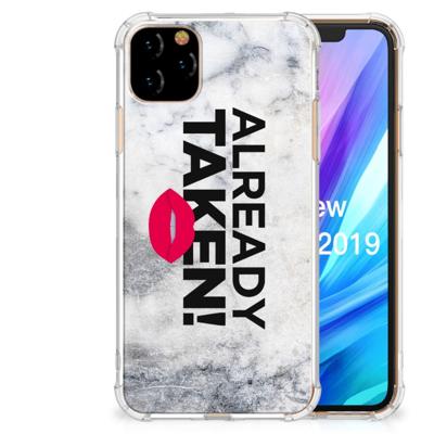 Apple iPhone 11 Pro Max Telefoonhoesje met tekst Already Taken White Apple iPhone 11 Pro Max Telefoonhoesje met tekst Already Taken White