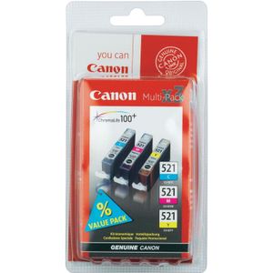 Canon 2934B010 inktcartridge 3 stuk(s) Origineel Cyaan, Magenta, Geel