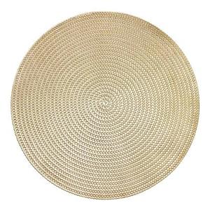 Krumble Placemat rond - PVC - Goud