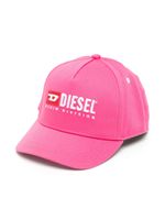 Diesel Kids casquette en coton à logo brodé - Rose - thumbnail