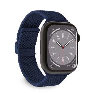 Apple Watch Series Ultra 2/Ultra/9/8/SE (2022)/7/SE/6/5/4/3/2/1 Puro Loop Band - 49mm/45mm/44mm/42mm - Donkerblauw