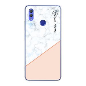 Marmer in stijl: Honor Note 10 Transparant Hoesje