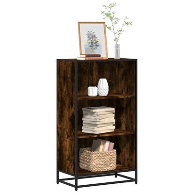 Boekenkast 60x35x107,5 cm bewerkt hout gerookt eikenkleurig
