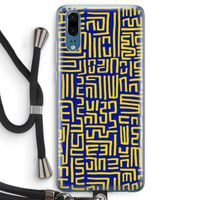 Majorelle Blue Print: Huawei P20 Transparant Hoesje met koord