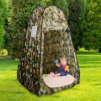 Pop-Up Douchetent Draagbare Kampeertent voor Aankleden Toilet Kleedkamer Buiten Onderdak Privé 120 x 120 x 190 cm Camouflage/Groen