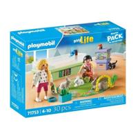 PLAYMOBIL 71753 Dierenwinkel met konijnenren, Mijn leven, Dierenverzorging, 30 onderdelen, vanaf 4 jaar