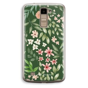 Botanical green sweet flower heaven: LG K10 (2016) Transparant Hoesje