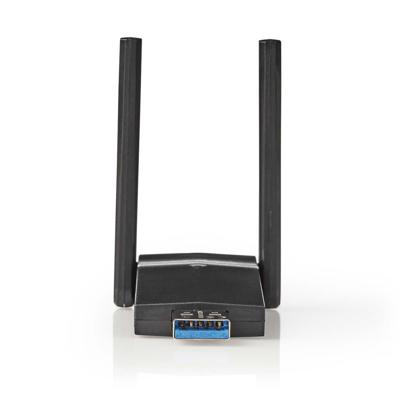 Nedis WSNWA1200BK Netwerkdongle Ac1200 Dual Band Zwart