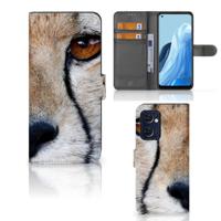 OPPO Find X5 Lite | Reno 7 5G | Telefoonhoesje | Met pasjeshouder | Cheetah
