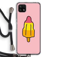 Raketijsje: Samsung Galaxy A22 5G Transparant Hoesje met koord