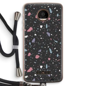 Terrazzo N°16: Motorola Moto Z Force Transparant Hoesje met koord
