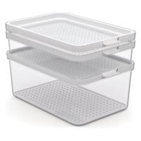 Rotho cauma set koelkastorganizer 1.3l + 2.6l + 4.65l transparant