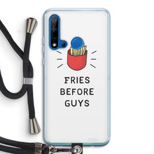 Fries before guys: Huawei P20 Lite (2019) Transparant Hoesje met koord