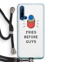 Fries before guys: Huawei P20 Lite (2019) Transparant Hoesje met koord