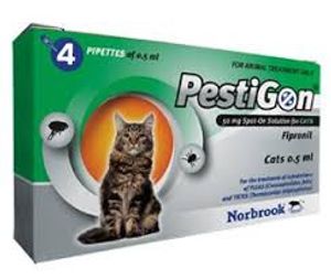 Pestigon Spot-On voor katten 2 x 4 pipetten