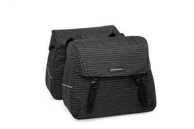 Newlooxs Joli dubbele fietstas mik adapter - waterafstotend polyester - 37l - 1.7kg - nomi black - sportieve fietstas