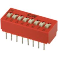 C & K Switches BD04AV DIP-schakelaar Aantal polen 4 1 stuk(s) Tube