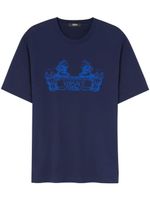 Versace t-shirt Cartouche en coton - Bleu