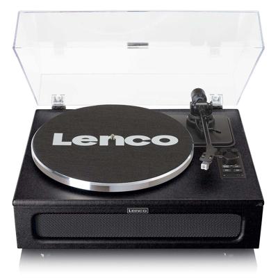 LENCO LS-430BK - Platenspeler met 4 ingebouwde Luidsprekers - Zwart