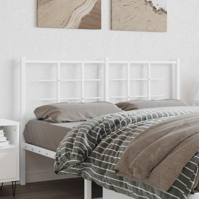 Hoofdbord 135 cm metaal wit