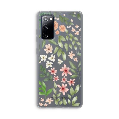 Botanical sweet flower heaven: Samsung Galaxy S20 FE / S20 FE 5G Transparant Hoesje