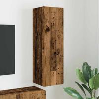 TV Wandkast Oud Hout 30 x 31 x 100 cm Bewerkt hout