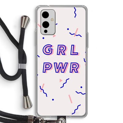 GRL PWR: OnePlus 9 Transparant Hoesje met koord