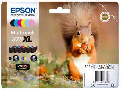 Epson 378XL 6-Multipack Clara Photo HK Eekhoorn T37984010