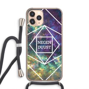 Negenduust ruimte: iPhone 11 Pro Transparant Hoesje met koord