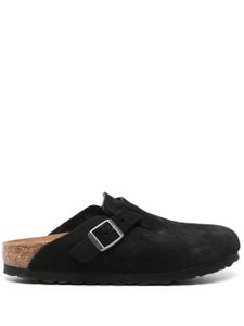 Birkenstock mules Boston en daim - Noir