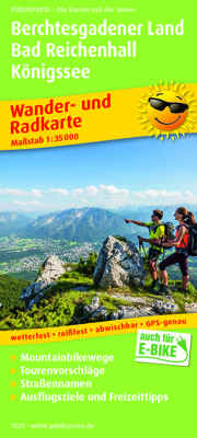 Fietskaart - Wandelkaart 1529 Berchtesgadener Land / Bad Reichenhall / Königssee wandel- & fietskaart | Public Press