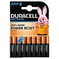 Batterij duracell optimum 8x aaa
