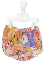 ZIMMERMANN Kids short bloomer à fleurs - Orange