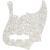 Fender 10-Hole Contemporary Jazz Bass Pickguard Aged White Pearl slagplaat voor Fender Jazz Bass