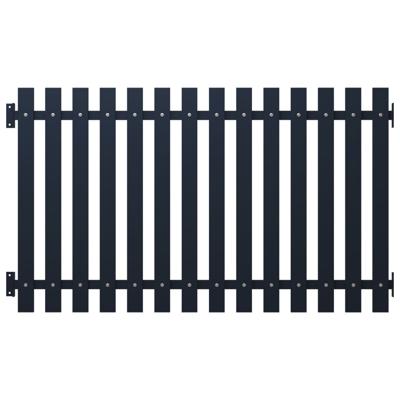 Schuttingpaneel 170,5x75 cm gepoedercoat staal antraciet