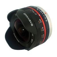 Samyang 7.5mm f/3.5 UMC fisheye MFT-mount objectief zwart