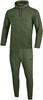 JAKO M9629 Joggingpak Met Sweaterkap Premium Basics - Kaki Gemeleerd - XXL