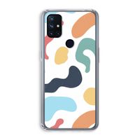 Memphis Shapes Blue: OnePlus Nord N10 5G Transparant Hoesje Memphis Shapes Blue: OnePlus Nord N10 5G Transparant Hoesje