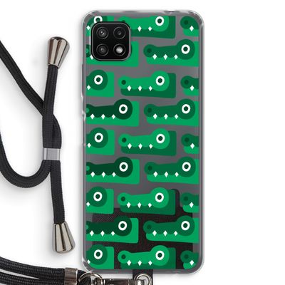 Crocs: Samsung Galaxy A22 5G Transparant Hoesje met koord