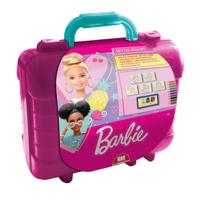 Multiprint Barbie reis stempel- en kleurkoffer