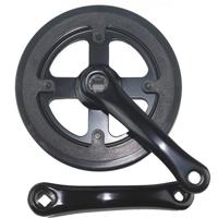 Lasco crankset 32t 140mm dubbele beschermrand zwart