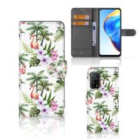 Xiaomi Mi 10T Pro | Mi 10T | Telefoonhoesje | Met pasjeshouder | Flamingo Palms