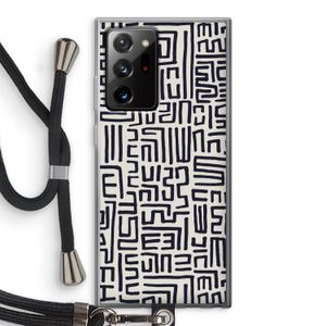 Moroccan Print: Samsung Galaxy Note 20 Ultra / Note 20 Ultra 5G Transparant Hoesje met koord