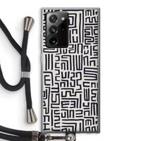 Moroccan Print: Samsung Galaxy Note 20 Ultra / Note 20 Ultra 5G Transparant Hoesje met koord