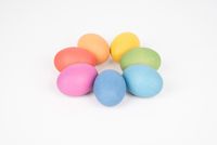 Houten regenboog eieren - thumbnail