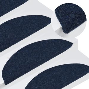 Trapmatten zelfklevend 15 st 65x26 cm blauw